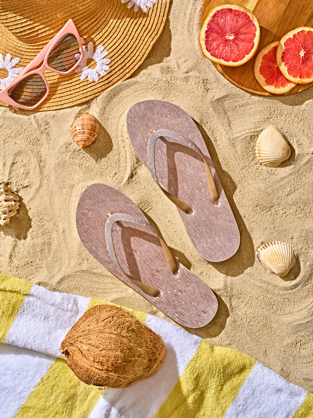 Summer Slippers Bronze