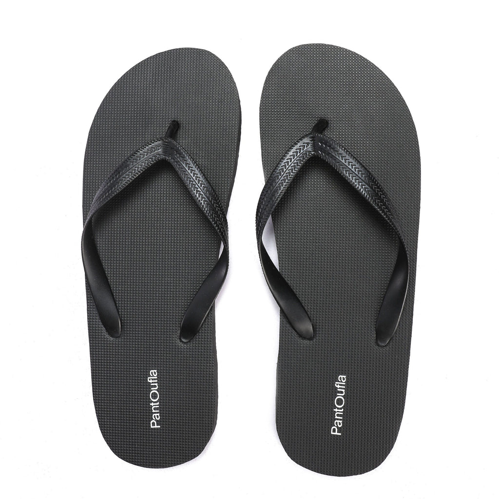 Men Summer Slippers Black