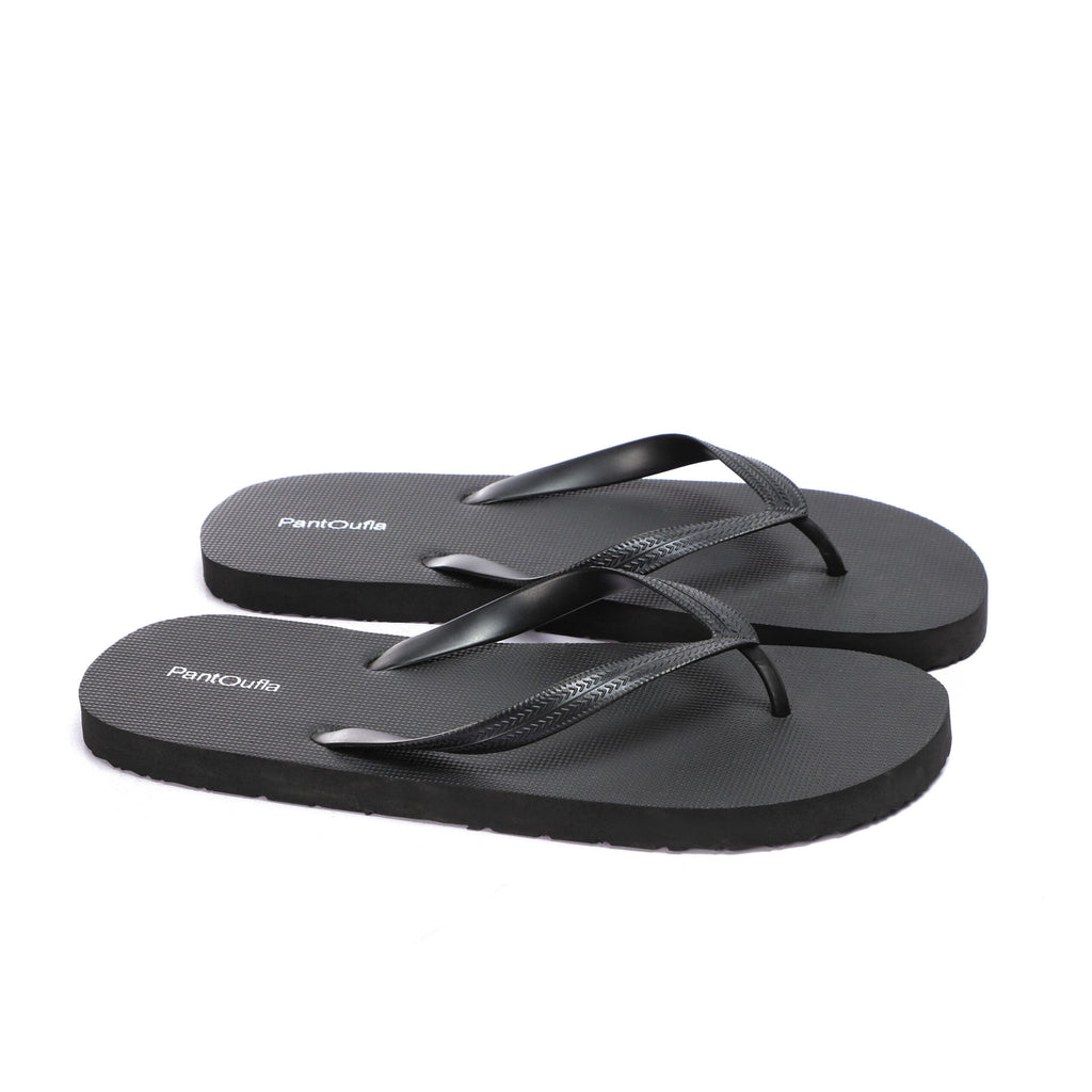 Men Summer Slippers Black