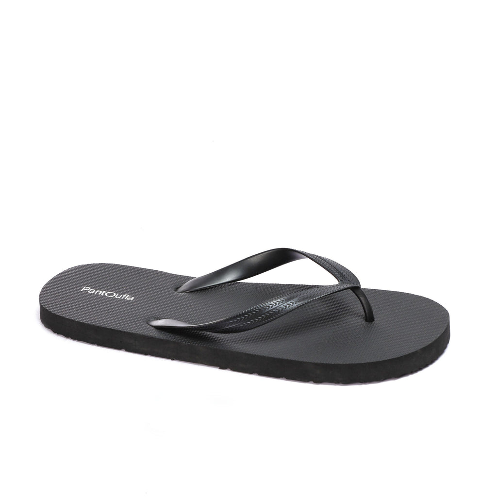 Men Summer Slippers Black
