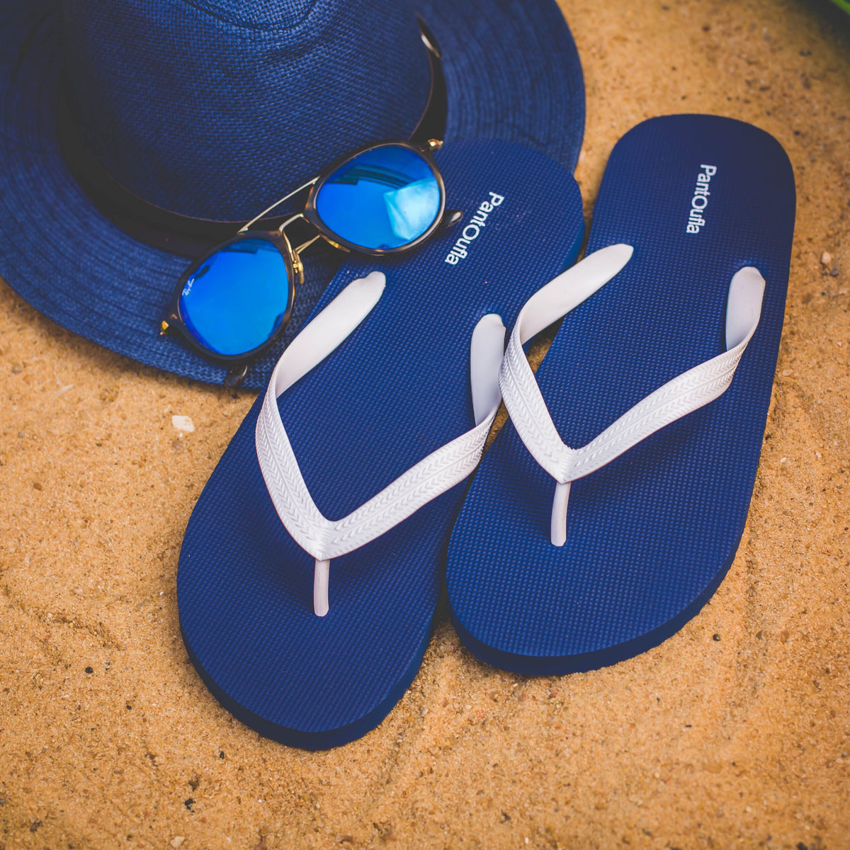 Men Summer Slippers Navy