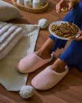 Ladies Slipper Light Beige Sequin