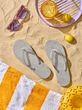 Summer Slippers Silver