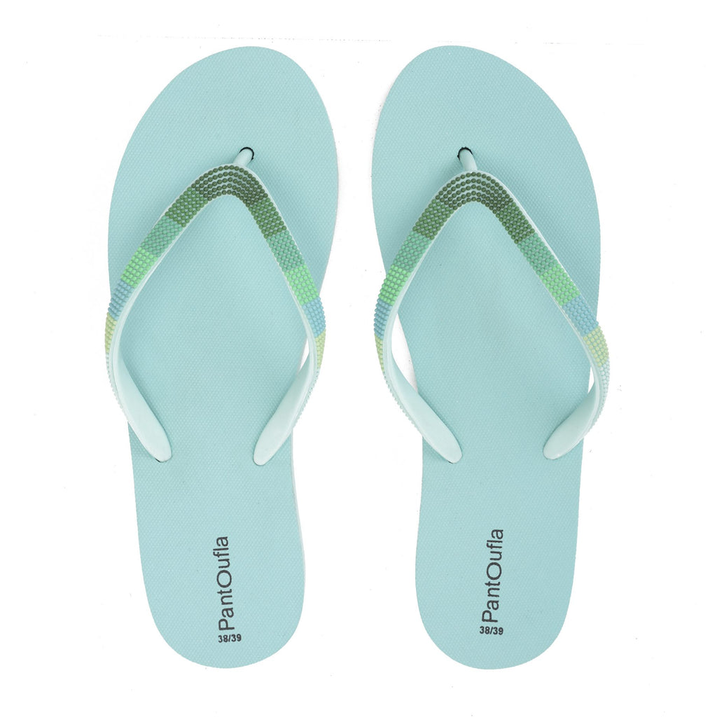 Summer Slippers Aqua