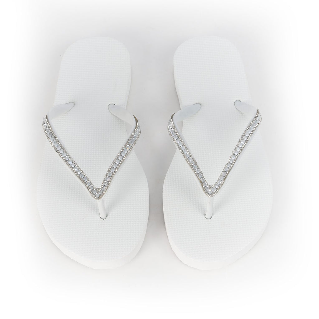 Summer Slippers White Diamond