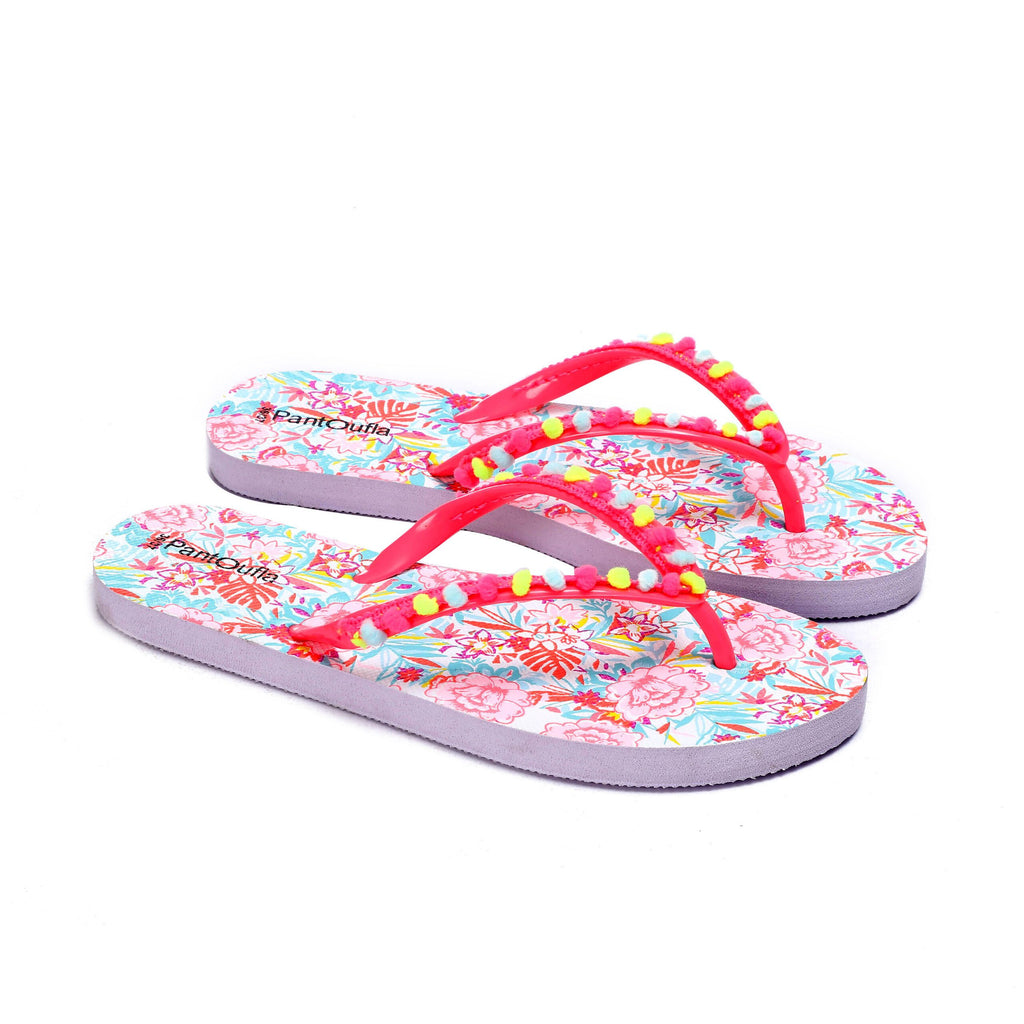 Kids Flipflop Pompom