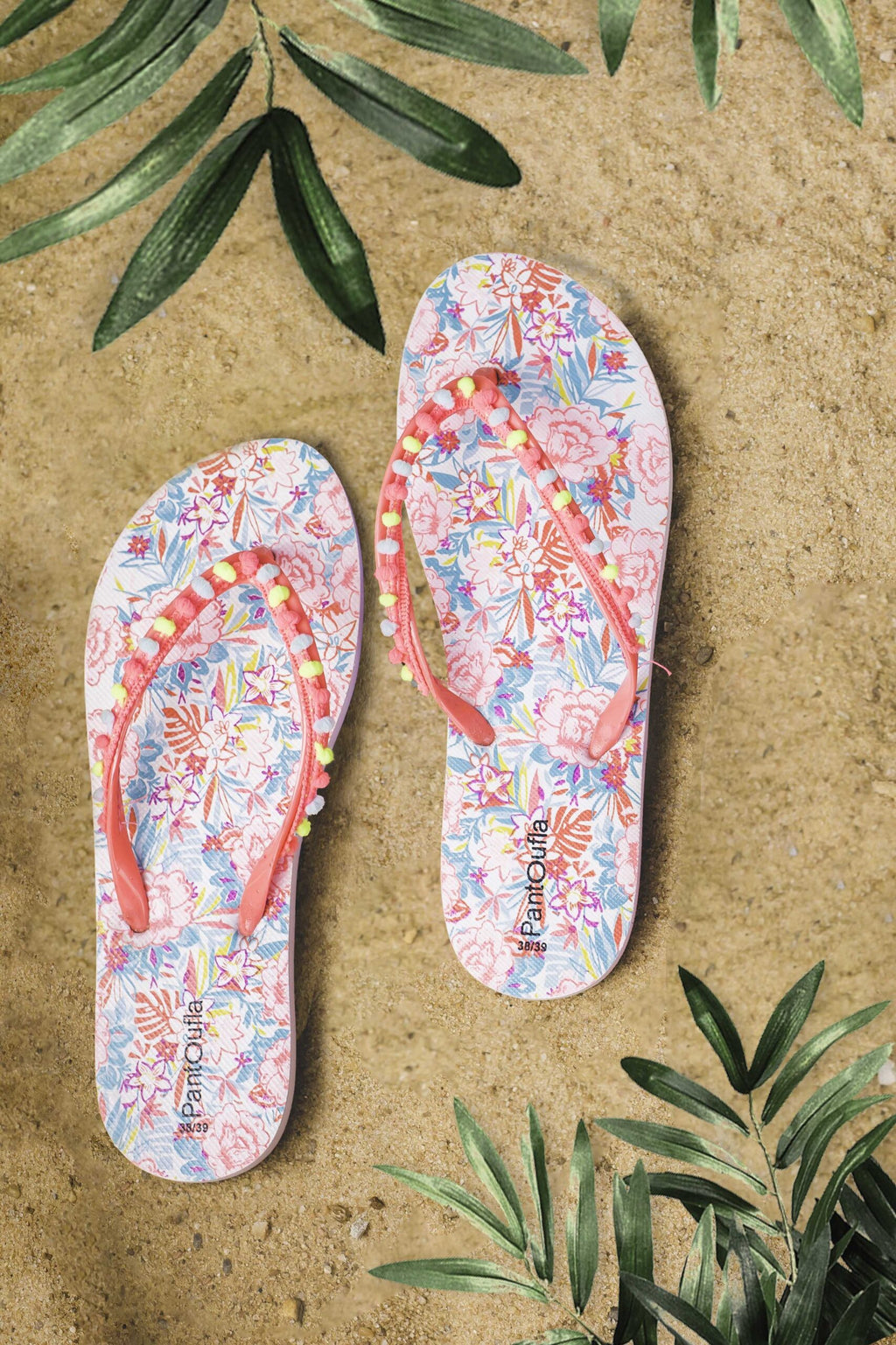 Kids Flipflop Pompom