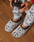 Kids Slipper Grey Soccer